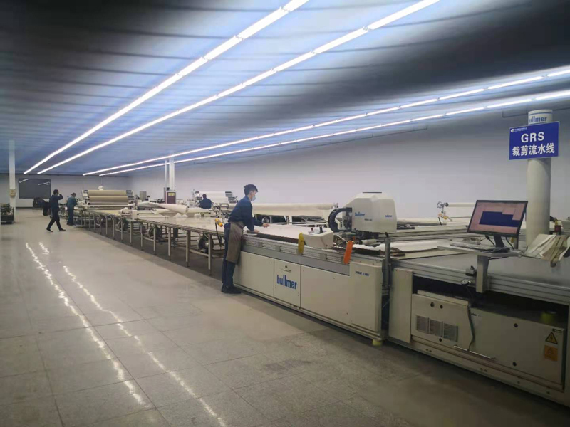 褲子生產(chǎn)現(xiàn)場